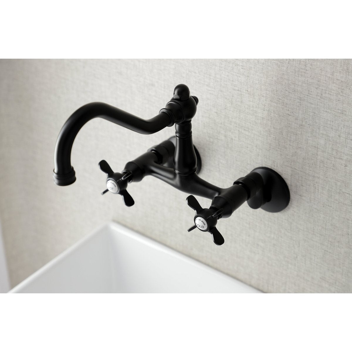 6" Adjustable Center Wall Mount Kitchen Faucet - BUILDMYPLACE