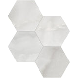 6 In Hexagon La Marca Onyx Honed Glazed Porcelain Mosaic Tile - BUILDMYPLACE