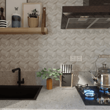 6 In Hexagon La Marca Polished Glazed Porcelain Mosaic Tile - BUILDMYPLACE