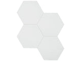 6 in Teramoda Powder Hexagon Glossy Pressed Glazed Ceramic Tile - BUILDMYPLACE