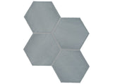 6 in Teramoda Sterling Hexagon Glossy Pressed Glazed Ceramic Tile - BUILDMYPLACE