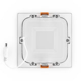 6 inch Square LED Recessed Lighting with Junction Box, 12W, 900LM, Dimmable, Damp Location, ETL & Energy Star Listed LED Downlight - BUILDMYPLACE