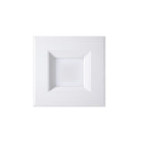 6" LED Square LED Downlight - CCT Changeable 2700K/3000K/3500K/4000K/5000K, 15W, 120V AC, Baffle Aluminum Trim, Damp Location - Dimmable Ceiling Lights with with E26 base - BUILDMYPLACE