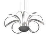 6 - Light 30" Wide Modern/Contemporary Cage LED Chandelier Ceiling Light, 70W, 3000K, 3500LM, Adjustable Height - BUILDMYPLACE