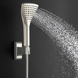 6 Spray 8 Inch High Pressure Dual Shower Head And Handheld Shower Head W/ Body Spray - Brushed Nickel - BUILDMYPLACE