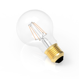 6 Watt Filament LED Light Bulb, Clear Dimmable A19 Medium (E26) Base, 120V/60Hz, 2700K, 600LM, 4 - filament - BUILDMYPLACE