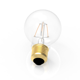 6 Watt Filament LED Light Bulb, Clear Dimmable A19 Medium (E26) Base, 120V/60Hz, 2700K, 600LM, 4 - filament - BUILDMYPLACE