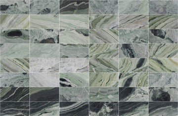 6 x 12 in. Emerald Green Marble Tile