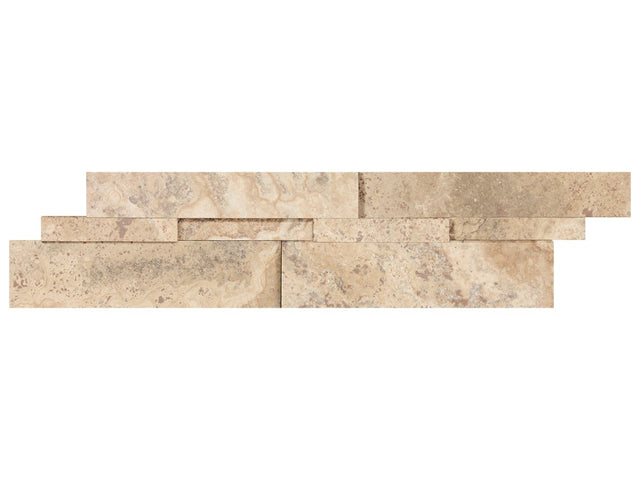 6 X 24 In Picasso Honed Cubics Travertine Panel - BUILDMYPLACE