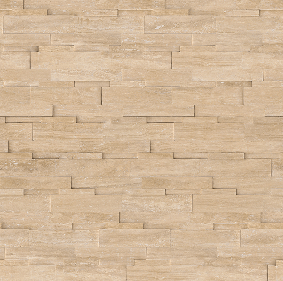 6 X 24 In Siena Avorio Honed Cubics Travertine Panel - BUILDMYPLACE