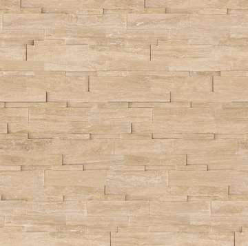 6 X 24 In Siena Avorio Honed Cubics Travertine Panel