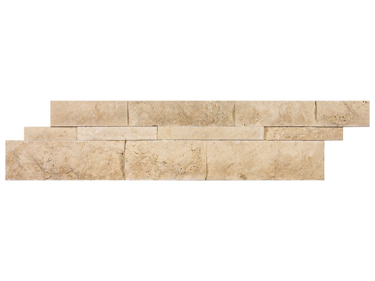 6 X 24 In Siena Avorio Split Face Travertine Panel - BUILDMYPLACE