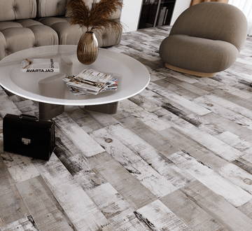 6 X 36 In Muskoka Smoke Matte Pressed Glazed Porcelain Tile