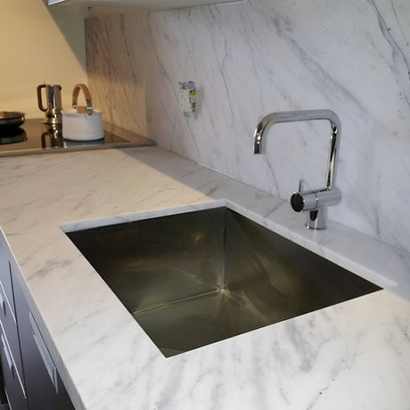 6 X 6 In Bianco Venatino Honed Marble - BUILDMYPLACE