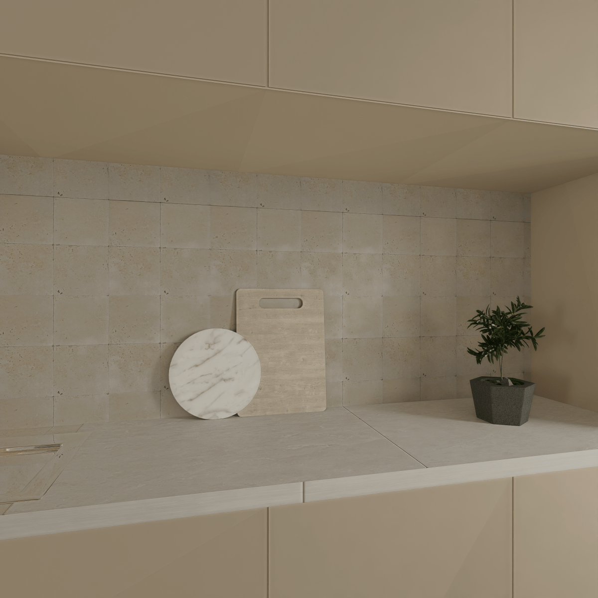 6 X 6 In Ivory Tumbled Travertine - BUILDMYPLACE