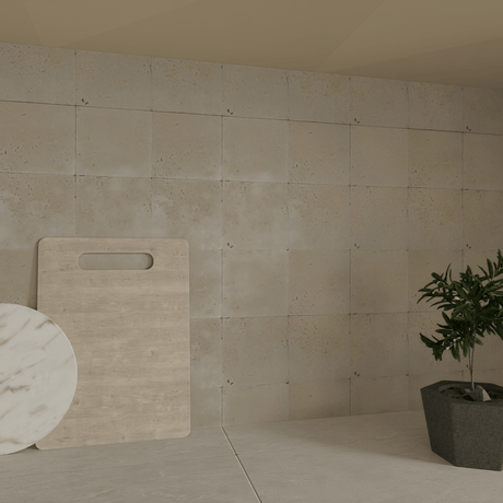 6 X 6 In Ivory Tumbled Travertine - BUILDMYPLACE