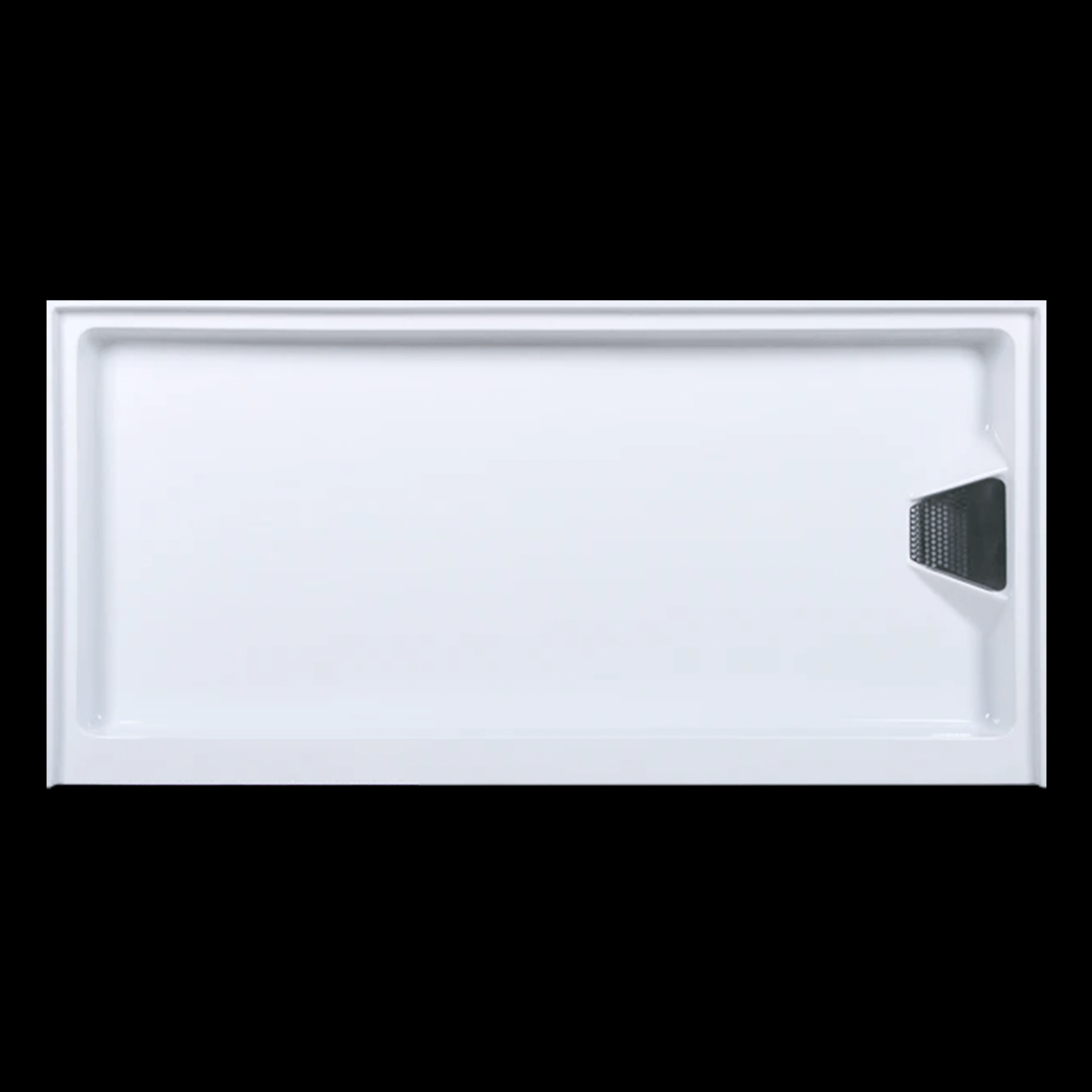 60 in. L x 30 in. W Acrylic Shower Base With Drain, Single Threshold Shower Pan - PRO - BUILDMYPLACE