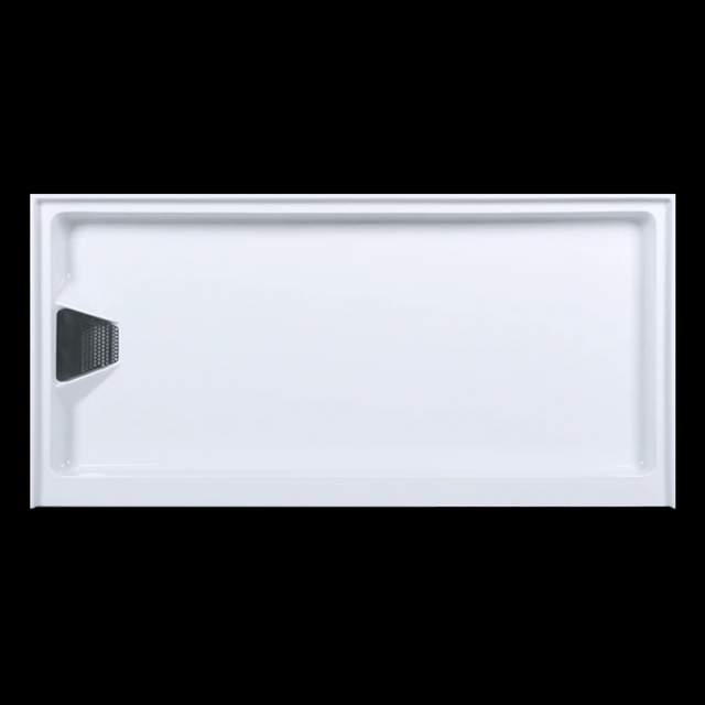 60 in. L x 30 in. W Acrylic Shower Base With Drain, Single Threshold Shower Pan - PRO - BUILDMYPLACE