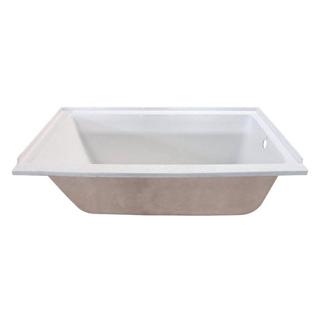 60 - Inch Aqua Eden Drop In Acrylic Tub with Reversible Drain - BUILDMYPLACE