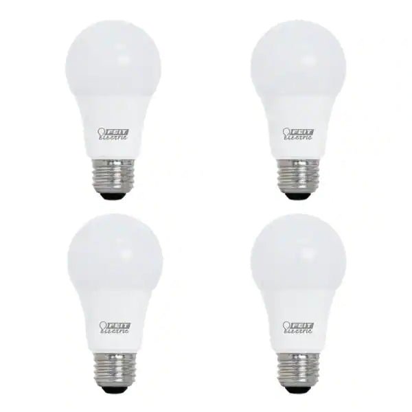 60 - Watt A19 Dimmable CEC Title 20 Compliant 90+ CRI LED Light Bulb, 2700K (4 - Pack) - BUILDMYPLACE