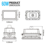 60 Watt LED Explosion Proof Flood Light, A Series, Non Dimmable, 5000K, 8400LM, AC100 - 277V, IP66, Hazardous Location Lighting Fixtures - BUILDMYPLACE