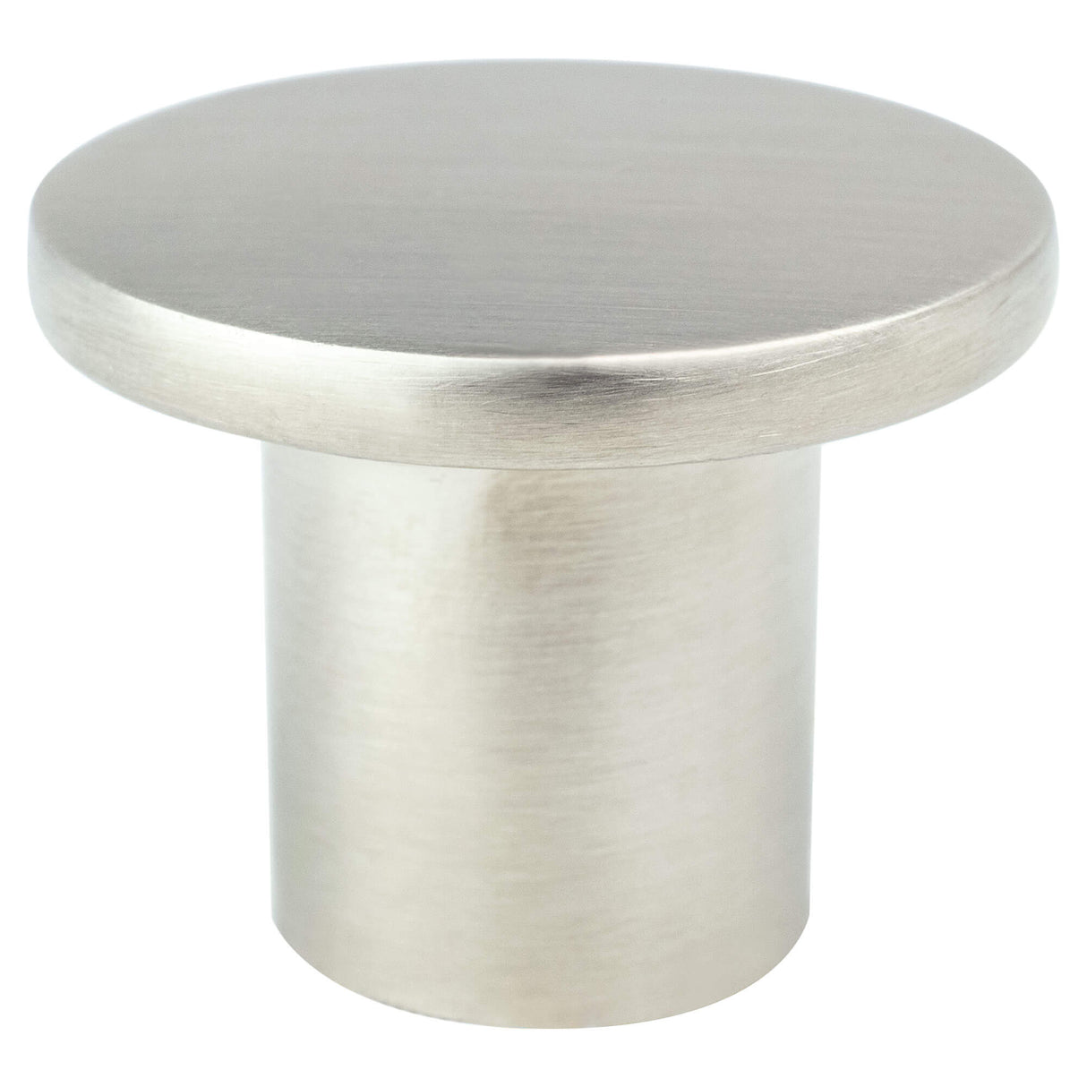 Disc Brushed Nickel Large Knob