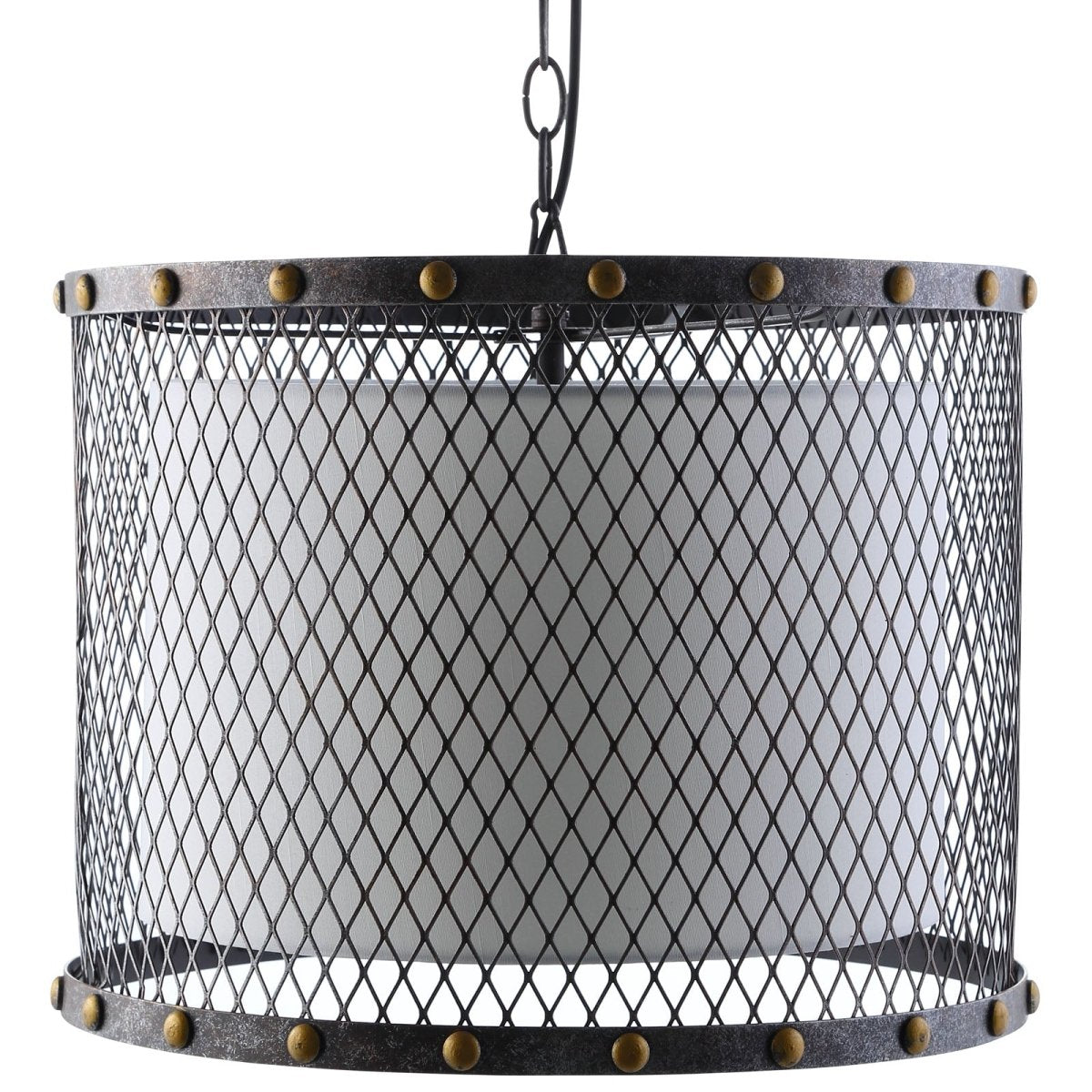 60W Fortune Metal Ceiling Pendant Chandelier Light - Modern Rustic - Silver - BUILDMYPLACE