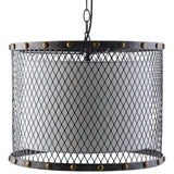 60W Fortune Metal Ceiling Pendant Chandelier Light - Modern Rustic - Silver - BUILDMYPLACE