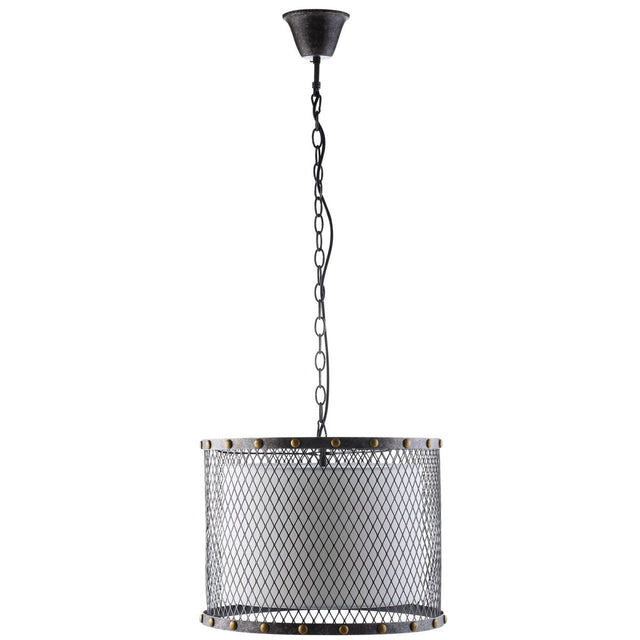 60W Fortune Metal Ceiling Pendant Chandelier Light - Modern Rustic - Silver - BUILDMYPLACE