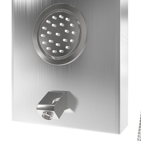 63 In. 2 Jet Shower Panel System With Fixed Rainfall & Waterfall Shower head, Handheld Shower & Tub Spout, Self - Cleaning & Jet Massage Feature - BUILDMYPLACE