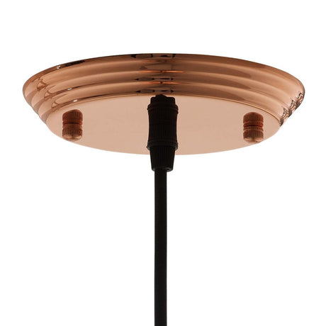 6.5" Dimple Rose - Gold Plated Pendant Ceiling Light - 60W - Bell Shaped - BUILDMYPLACE