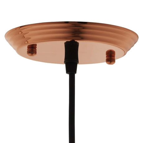 6.5" Dimple Rose - Gold Plated Pendant Ceiling Light - 60W - Bell Shaped - BUILDMYPLACE