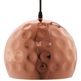 6.5" Dimple Rose - Gold Plated Pendant Ceiling Light - 60W - Bell Shaped - BUILDMYPLACE