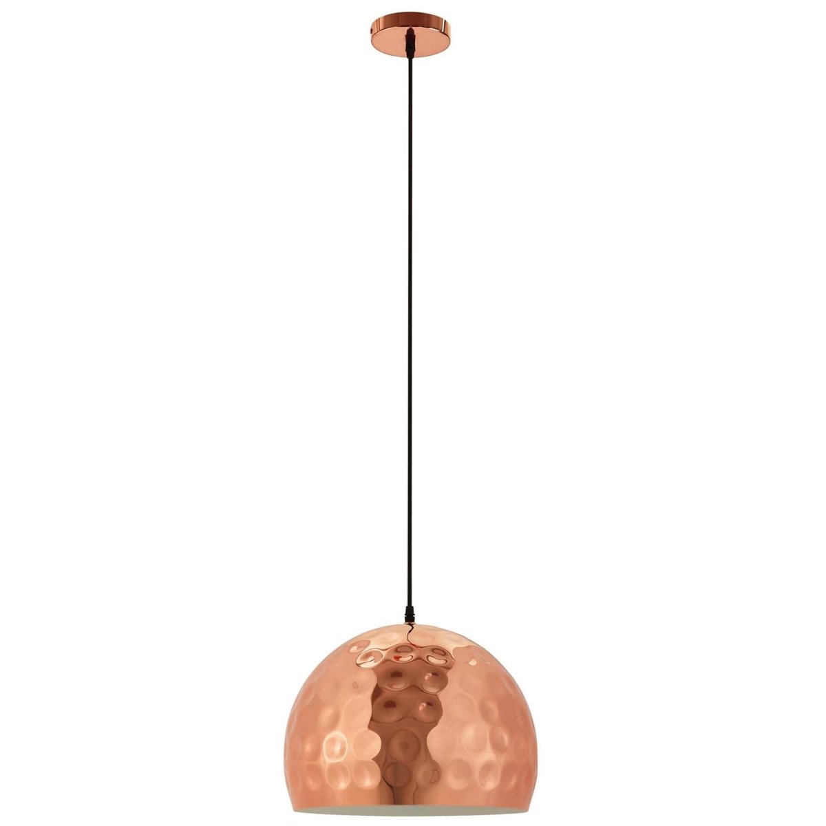 6.5" Dimple Rose - Gold Plated Pendant Ceiling Light - 60W - Bell Shaped - BUILDMYPLACE