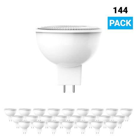 6.5W LED Light Bulbs - MR16 - 3000K Dimmable - 500 Lm - GU5.3 Base - Warm White - BUILDMYPLACE