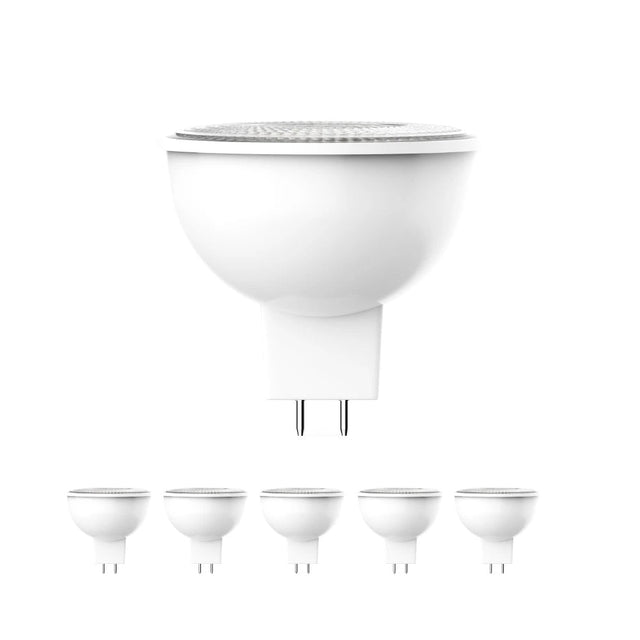 6.5W LED Light Bulbs - MR16 - 5000K Dimmable - 500 Lm - GU5.3 Base - Daylight White - BUILDMYPLACE