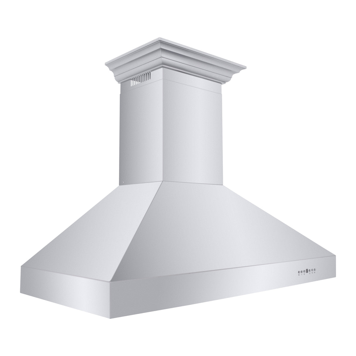 ZLINE 48" Professional Ducted Wall Mount Range Hood in Stainless Steel with Crown Molding (667CRN-48)