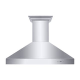 ZLINE 48" Professional Ducted Wall Mount Range Hood in Stainless Steel with Crown Molding (667CRN-48)