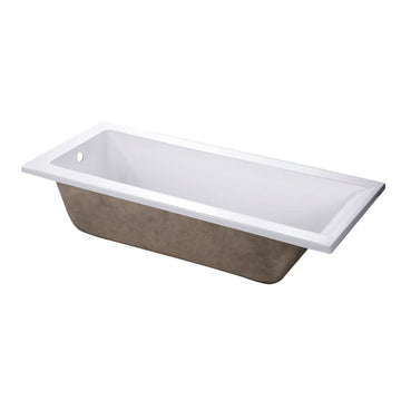 67-Inch Acrylic Drop-In Tub, White