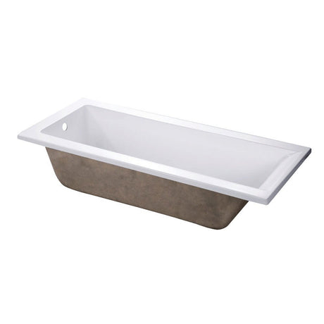 67 - Inch Acrylic Drop - In Tub, White - BUILDMYPLACE