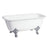 67 - Inch Cast Iron Double Ended Clawfoot Tub with 7 - Inch Faucet Drillings - BUILDMYPLACE