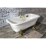 67 - Inch Cast Iron Double Ended Clawfoot Tub with 7 - Inch Faucet Drillings - BUILDMYPLACE