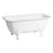 67 - Inch Cast Iron Double Ended Clawfoot Tub with 7 - Inch Faucet Drillings - BUILDMYPLACE