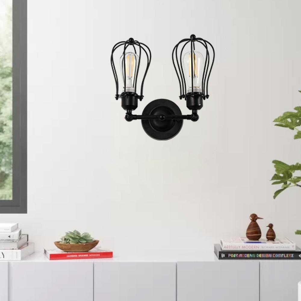 matte-black-steel-birdcage-wall-lighting