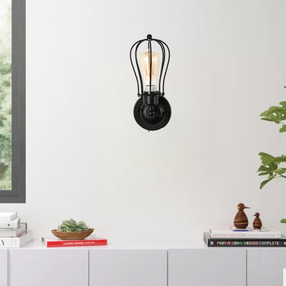 matte-black-steel-birdcage-wall-lighting