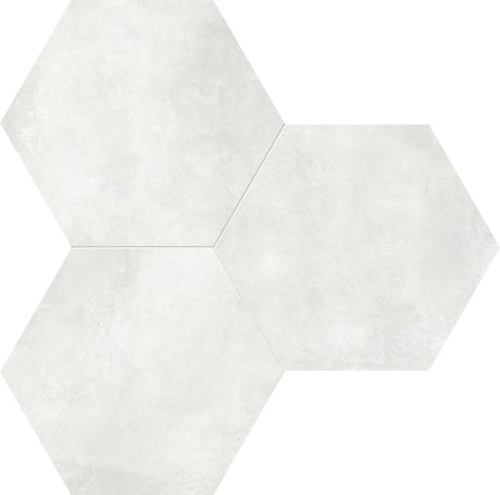 7 in Form Ivory Hexagon Matte Pressed Glazed Porcelain Tile - BUILDMYPLACE