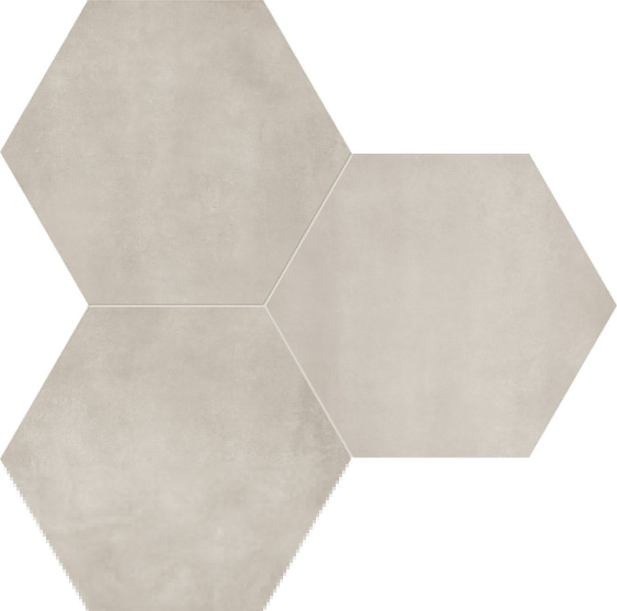 7 In Hexagon Form Sand Matte Pressed Glazed Porcelain - BUILDMYPLACE