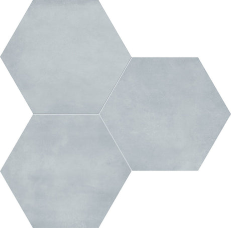 7 In Hexagon Form Tide Matte Pressed Glazed Porcelain - BUILDMYPLACE