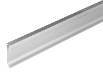 Construct LED Illuminable skirting 2-3/8 in. Silver Anodized Aluminum LED Edge Trim