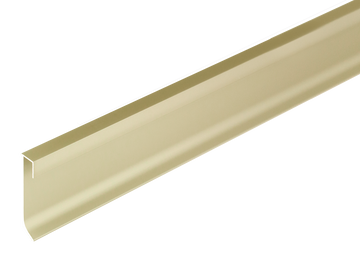 Construct LED Illuminable skirting 2-3/8 in. Champagne Anodized Aluminum LED Edge Trim